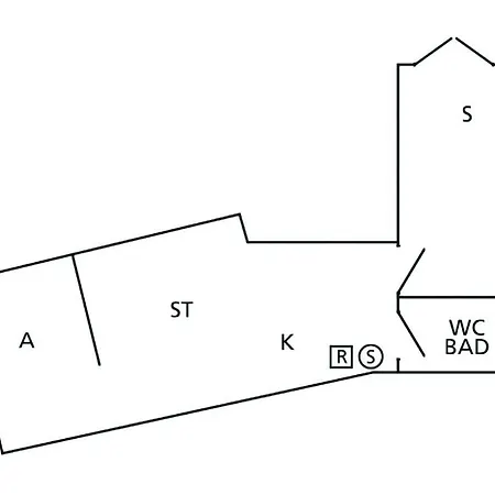 アパート 1 Bedroom In *